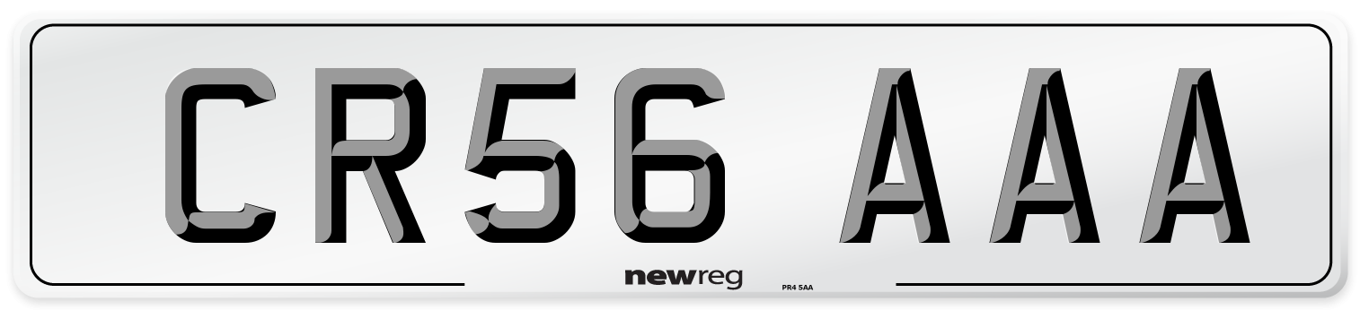 CR56 AAA Number Plate from New Reg